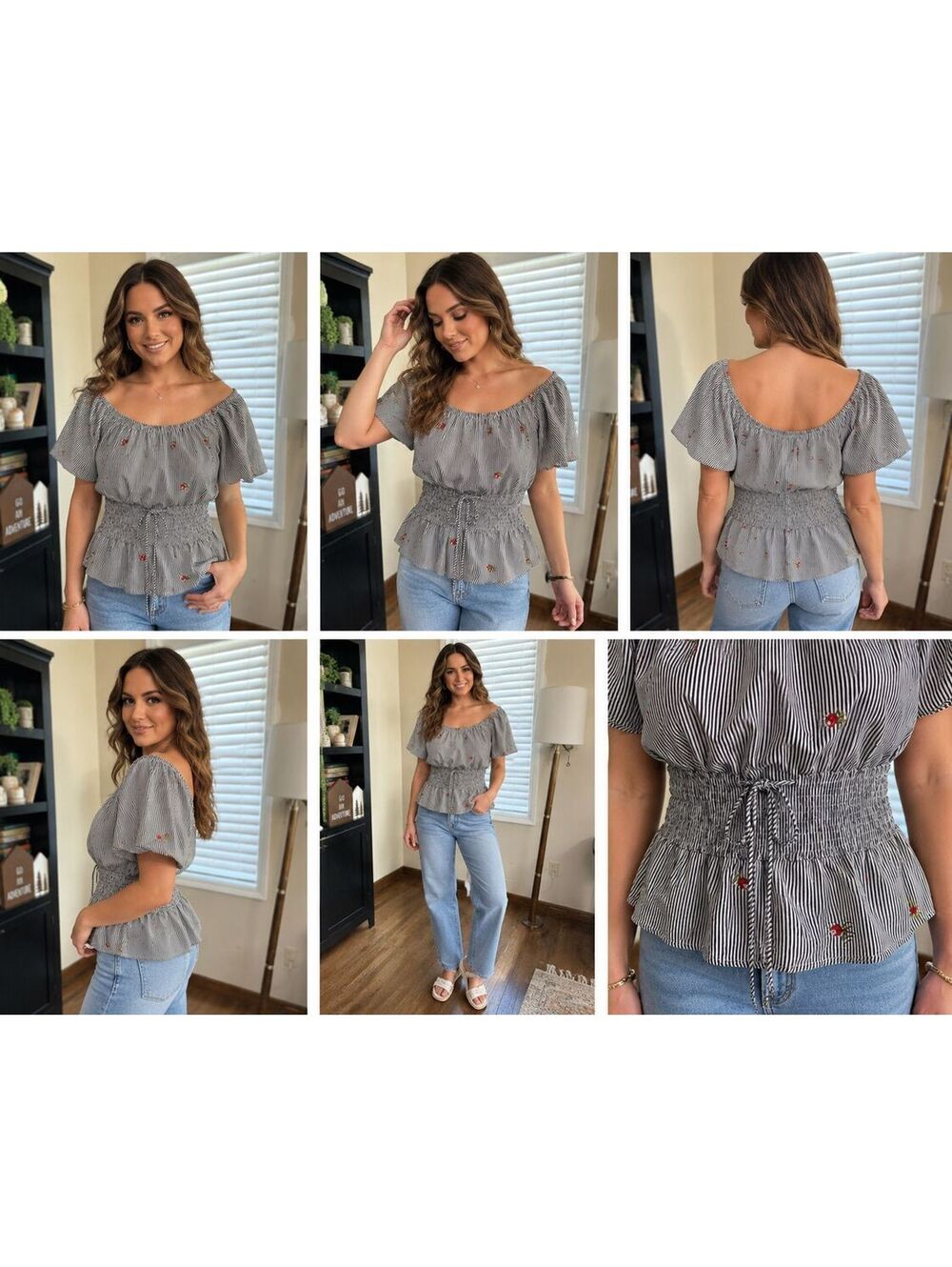 224. KONTROL•Off-Shoulder Peplum Top•XL